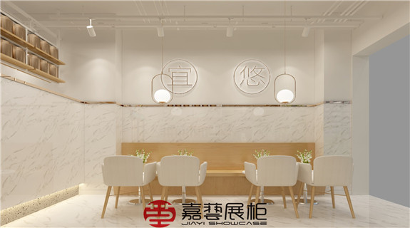 宜悠茶  奶茶店展柜 飲品店展柜定制案例